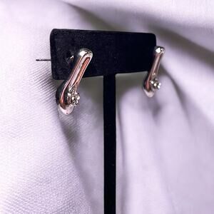 Disney Mini High Heel Silver Toned Stud Earrings